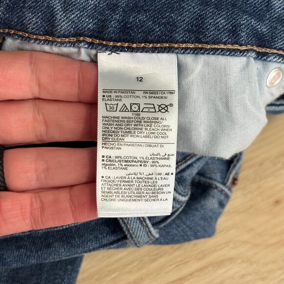 Old Navy Jeans Womens 12 Curvy OG Straight High Rise Secret Smooth Pockets Ankle - Picture 9 of 9